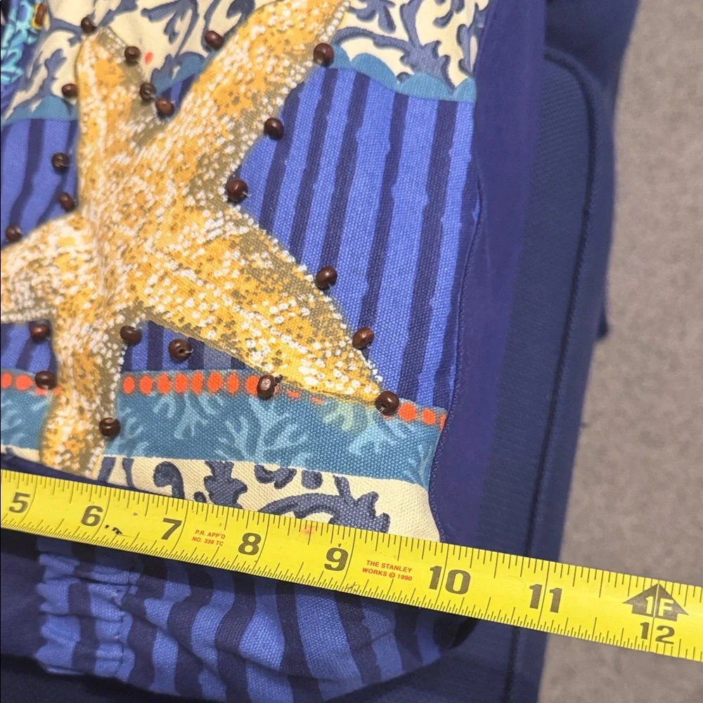 Blue Starfish Canvas Shoulder Bag by Unknown Brand - Picture 12 of 12